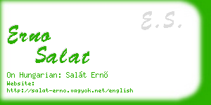 erno salat business card